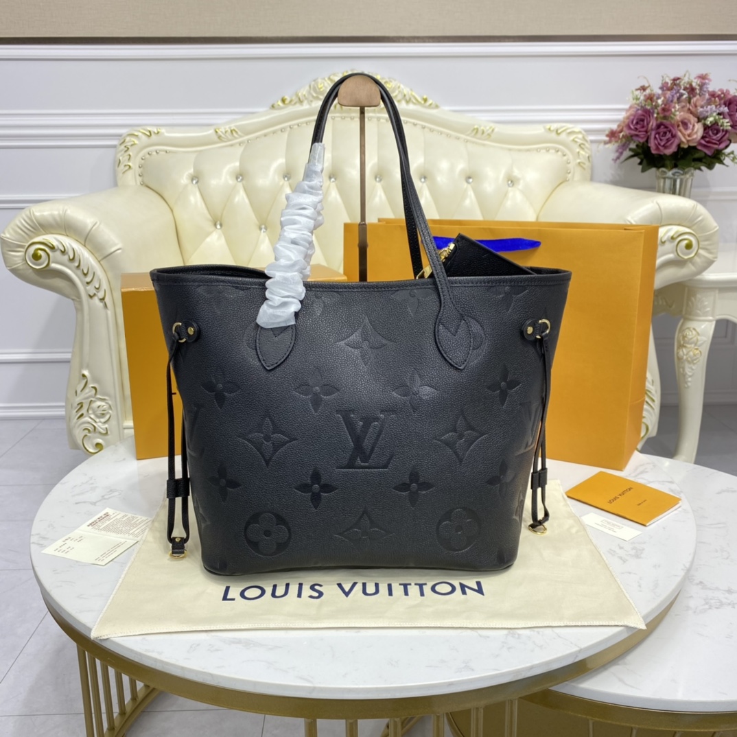 Louis Vuitton NEVERFULL MM Monogram Handbag M45685 Black